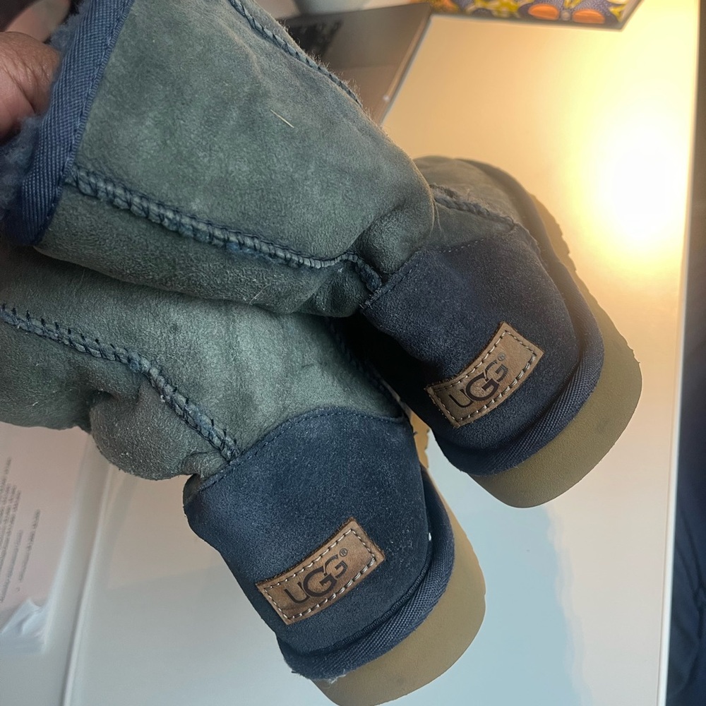 UGG Blue and Tan Boots